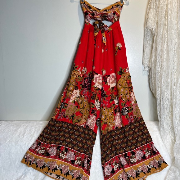 Free People Bali Birds of Paradise Cutouts jumpsuit - Picture 3 of 8
